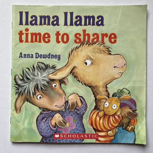 Llama Llama Red Pajama and Time to Share Childrens Paperback Books Anna Dewdney - Picture 2 of 7